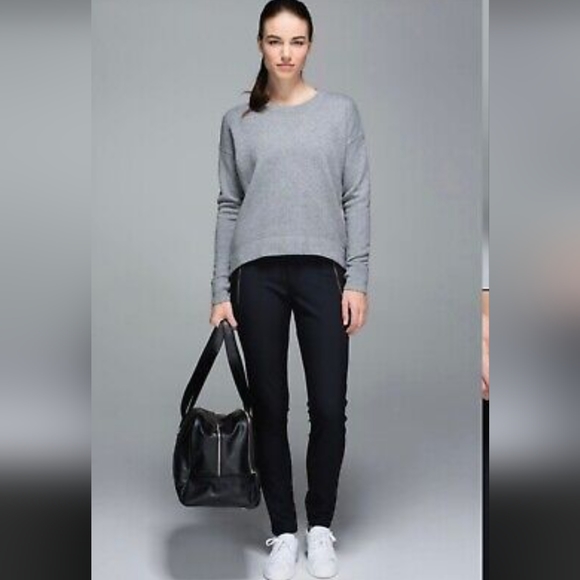 LULULEMON Trouser pant size 4 black - Picture 2 of 6